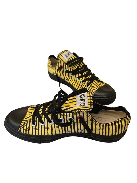 Rare 2008 Converse RED Campaign Chuck Taylor All Star Yellow Black Stripe main image 4